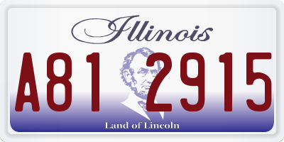 IL license plate A812915