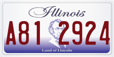 IL license plate A812924