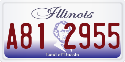 IL license plate A812955