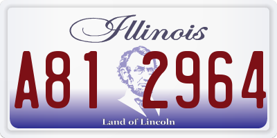 IL license plate A812964