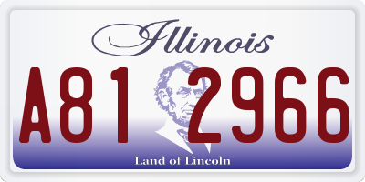 IL license plate A812966