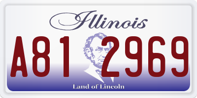 IL license plate A812969