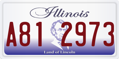 IL license plate A812973