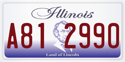 IL license plate A812990