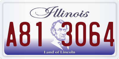 IL license plate A813064