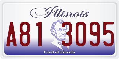 IL license plate A813095