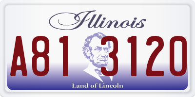 IL license plate A813120