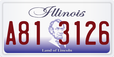 IL license plate A813126