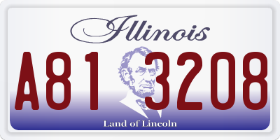 IL license plate A813208