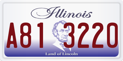 IL license plate A813220