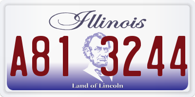 IL license plate A813244