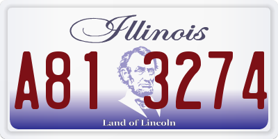 IL license plate A813274