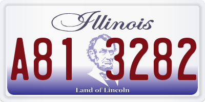 IL license plate A813282