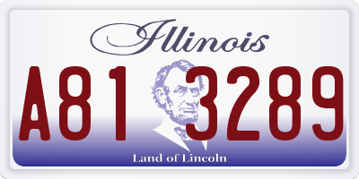 IL license plate A813289