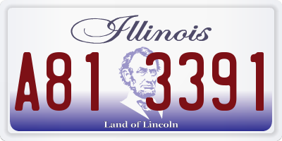 IL license plate A813391