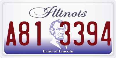 IL license plate A813394