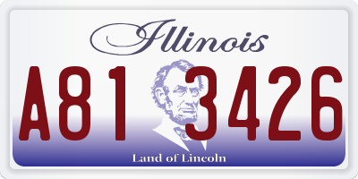 IL license plate A813426