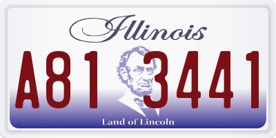 IL license plate A813441