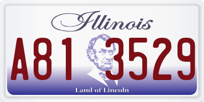 IL license plate A813529