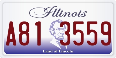 IL license plate A813559