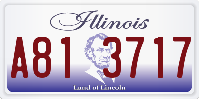 IL license plate A813717