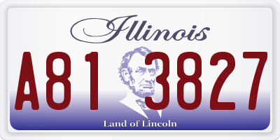 IL license plate A813827