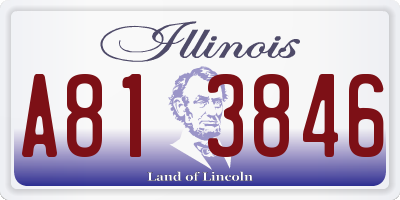 IL license plate A813846