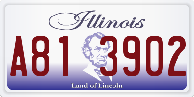 IL license plate A813902