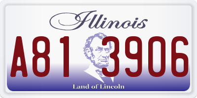 IL license plate A813906