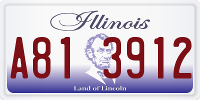 IL license plate A813912