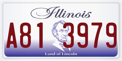 IL license plate A813979