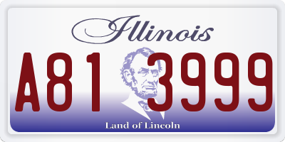 IL license plate A813999
