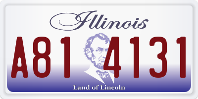 IL license plate A814131