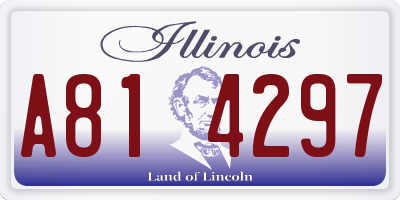 IL license plate A814297
