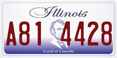 IL license plate A814428