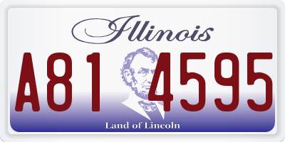IL license plate A814595