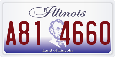 IL license plate A814660