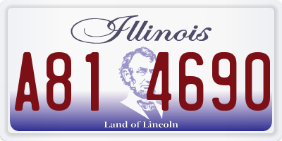 IL license plate A814690