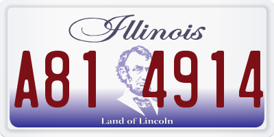 IL license plate A814914