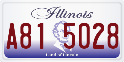 IL license plate A815028