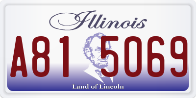 IL license plate A815069