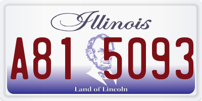 IL license plate A815093