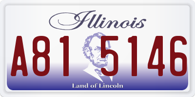 IL license plate A815146