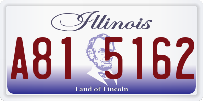 IL license plate A815162
