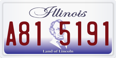 IL license plate A815191
