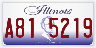 IL license plate A815219