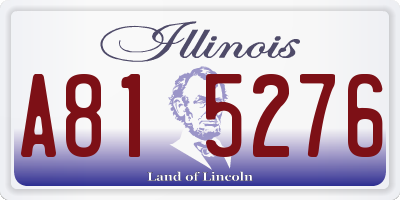 IL license plate A815276