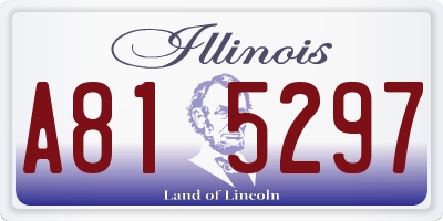 IL license plate A815297