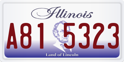 IL license plate A815323