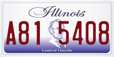 IL license plate A815408